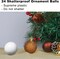 24pcs 1.6" bronze shatterproof Christmas balls for tree and event decor.